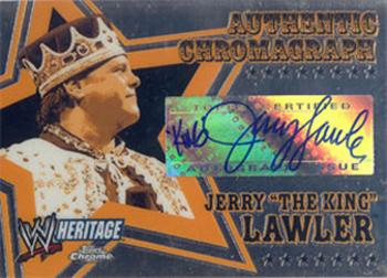 2006 Topps Heritage Chrome WWE - Autographs #NNO Jerry 
