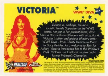 2006 Topps Heritage Chrome WWE - Superfractors #67 Victoria Back