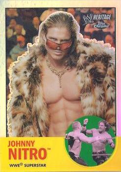 2007 Topps Chrome Heritage II WWE - Refractors #6 Johnny Nitro Front