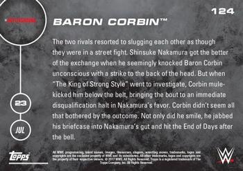 2016 Topps Now WWE #124 Baron Corbin Back
