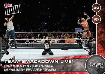2016 Topps Now WWE #32 Team Smackdown Live Front