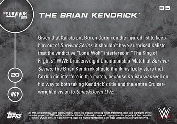 2016 Topps Now WWE #35 The Brian Kendrick Back