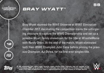 2016 Topps Now WWE #58 Bray Wyatt Back