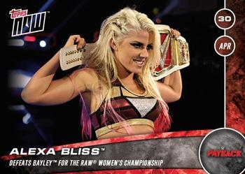 2016 Topps Now WWE #91 Alexa Bliss Front