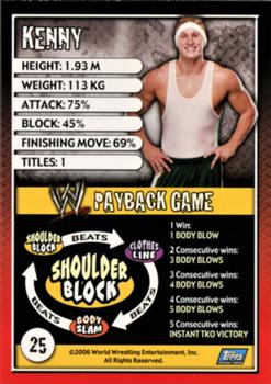 2006 Topps WWE Payback (English Edition) #25 Kenny Back