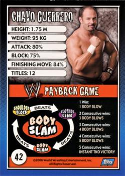 2006 Topps WWE Payback (English Edition) #42 Chavo Guerrero Jr. Back
