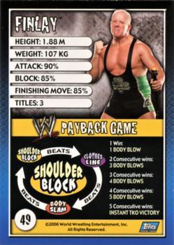 2006 Topps WWE Payback (English Edition) #49 Finlay Back