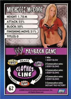 2006 Topps WWE Payback (English Edition) #62 Michelle McCool Back