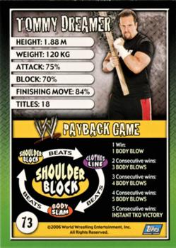 2006 Topps WWE Payback (English Edition) #73 Tommy Dreamer Back