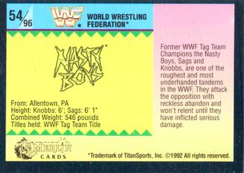1992 Merlin WWF Gold Series Part 1 #54 The Nasty Boys Back