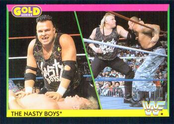 1992 Merlin WWF Gold Series Part 1 #54 The Nasty Boys Front