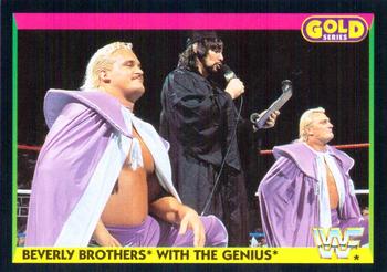 1992 Merlin WWF Gold Series Part 1 #57 Beverly Brothers with The Genius Front