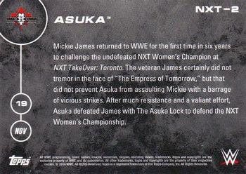 2016 Topps Now NXT #NXT-2 Asuka Back