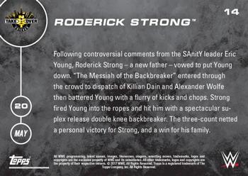 2016 Topps Now NXT #14 Roderick Strong Back