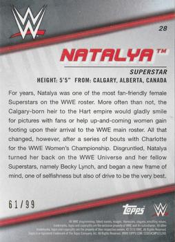 2016 Topps WWE Divas Revolution - Autographs #28 Natalya Back