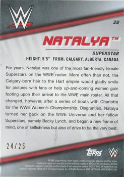 2016 Topps WWE Divas Revolution - Autographs Pink #28 Natalya Back