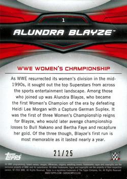 2016 Topps WWE Divas Revolution - Historic Women's Champions Pink #1 Alundra Blayze Back