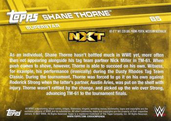2017 Topps WWE #85 Shane Thorne Back