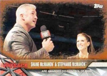 2017 Topps WWE Road To Wrestlemania - Bronze #82 Shane McMahon / Stephanie McMahon Front