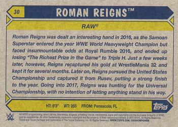 2017 Topps WWE Heritage #30 Roman Reigns Back