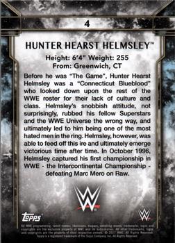 2017 Topps Legends of WWE #4 Hunter Hearst Helmsley Back