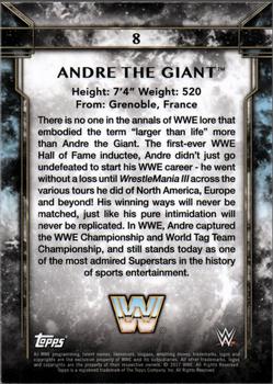 2017 Topps Legends of WWE #8 Andre the Giant Back
