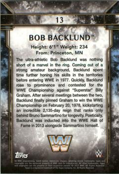 2017 Topps Legends of WWE #13 Bob Backlund Back