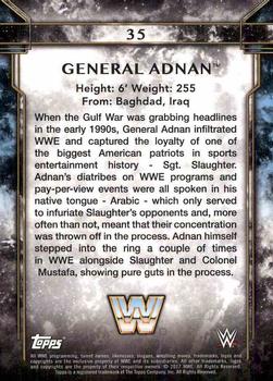 2017 Topps Legends of WWE #35 General Adnan Back