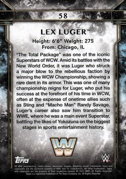 2017 Topps Legends of WWE #58 Lex Luger Back