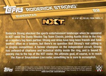 2017 Topps WWE - Bronze #82 Roderick Strong Back