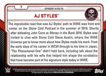 2017 Topps WWE - Stone Cold Podcast #7 AJ Styles Back