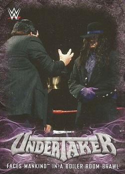 2017 Topps WWE - Undertaker Tribute Part 2 #13 Faces Mankind in a Boiler Room Brawl Front