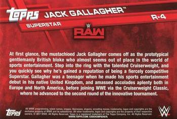 2017 Topps WWE - Roster Updates #R-4 Jack Gallagher Back
