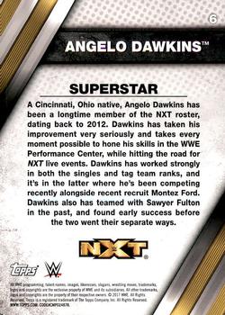 2017 Topps WWE NXT #6 Angelo Dawkins Back