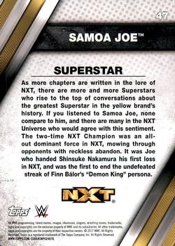 2017 Topps WWE NXT #47 Samoa Joe Back
