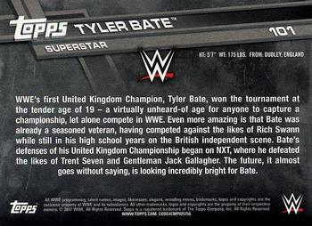 2017 Topps WWE Then Now Forever  #101 Tyler Bate Back