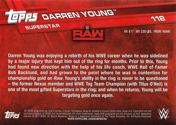 2017 Topps WWE Then Now Forever  #118 Darren Young Back