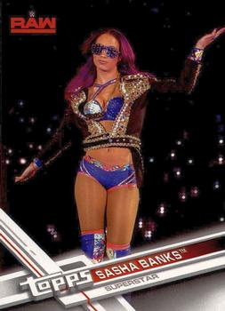 2017 Topps WWE Then Now Forever  #134 Sasha Banks Front
