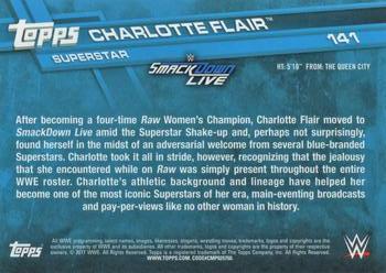 2017 Topps WWE Then Now Forever  #141 Charlotte Flair Back