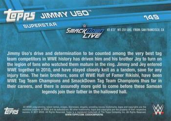 2017 Topps WWE Then Now Forever  #149 Jimmy Uso Back