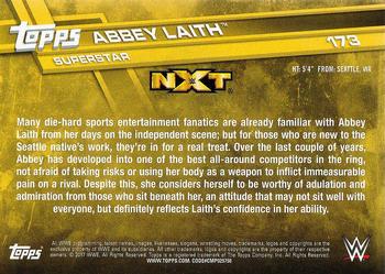 2017 Topps WWE Then Now Forever  #173 Abbey Laith Back