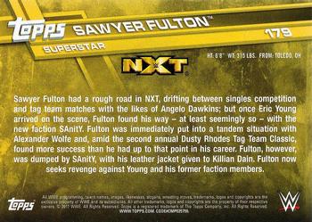 2017 Topps WWE Then Now Forever  #179 Sawyer Fulton Back
