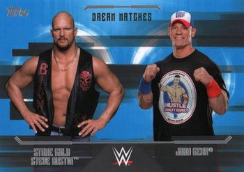 2017 Topps WWE Undisputed - Dream Matches #D-6 John Cena / Steve Austin Front