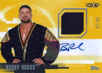 2017 Topps WWE Undisputed - Autograph Relics Gold #UAR-BR Bobby Roode Front