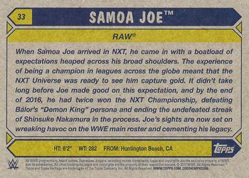 2017 Topps WWE Heritage - Blue #33 Samoa Joe Back