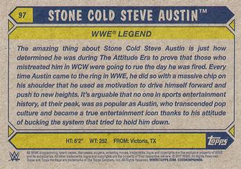 2017 Topps WWE Heritage - Silver #97 Steve Austin Back