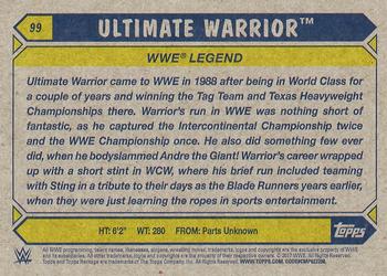 2017 Topps WWE Heritage - Silver #99 Ultimate Warrior Back