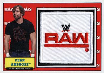 2017 Topps WWE Heritage - Commemorative Patches #NNO Dean Ambrose Front