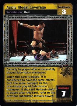 2001 Comic Images WWF Raw Deal Backlash #31 Apply Illegal Leverage Front