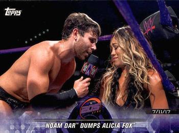 2018 Topps WWE Road To Wrestlemania #54 Noam Dar Dumps Alicia Fox - WWE 205 Live Front